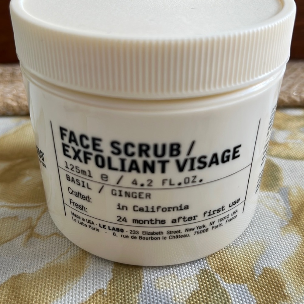 Le Labo face scrub basil ginger